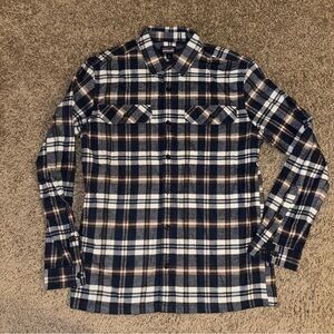 Patagonia Finn Plaid Flannel Organic Cotton Shirt Size Medium